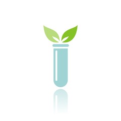 Icono planta laboratorio color FB reflejo