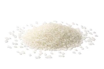 raw rice on white, (large depth of field, taken with tilt shift lens)