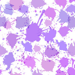 Grunge seamless pattern in violet color