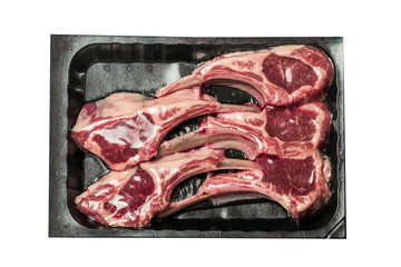 Racks of lamb in vacuum package © petrrgoskov
