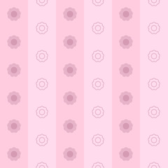 Simple seamless patten with flowers for children room. Vector illustration.
