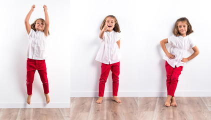 Naklejka premium Kid with thumb up