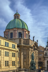 Fototapeta na wymiar Church of St Francis Seraph, Prague