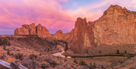 Deurstickers Canyon Sunrise at Smith Rock State Park in Central Oregon