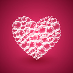 Shiny Heart of Bubbles