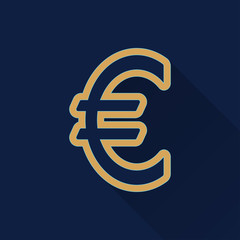 Obraz premium Euro - vector icon.