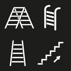 Ladder icons set.