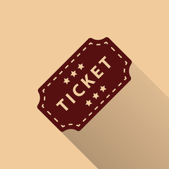 Ticket - vector icon.