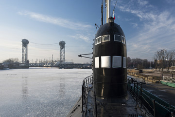 KALININGRAD, RUSSIA - JANUARY 05, 2016: The submarine B-413 in K