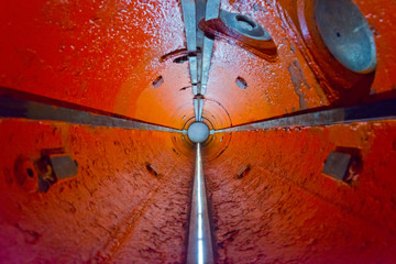 KALININGRAD, RUSSIA - JANUARY 05, 2016: In a torpedo compartment