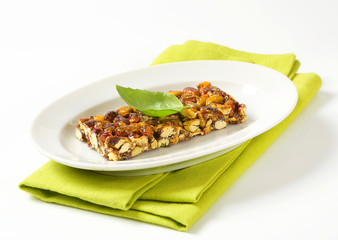 Pistachio nut bar