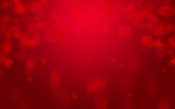Valentinstag Hintergrund mit Herzen rot