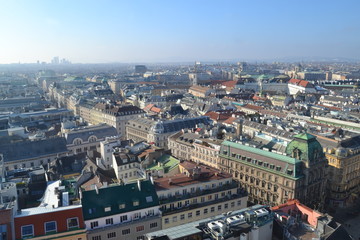 Vienna from the top of  St. Stephen's Cathedral
