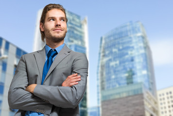     Portrait of a businessman outdoor