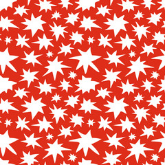 Abstract Stars Seamless Pattern Doodle Texture