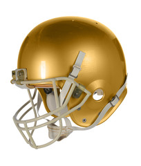 Golden Football Helmet