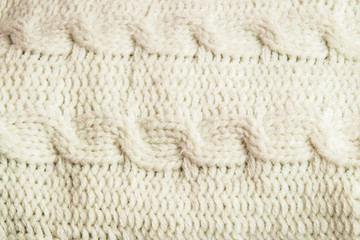 warm white knitting background