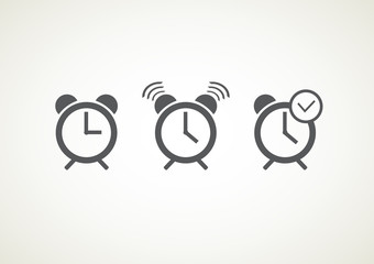 Alarm clock icons