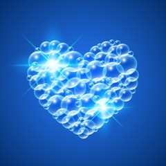 Shiny Heart of Bubbles