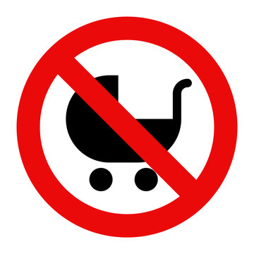 recommend clip art: No baby carriage sign