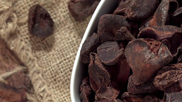 Heap of rotating Kola Nuts (seamless loopable 4K footage)