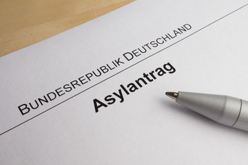 Obraz premium Asylantrag