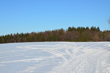 Winterlandschaft im Erzgebirge