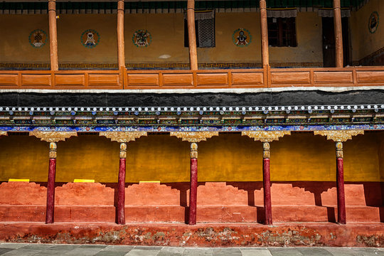 Tibetan Architecture In Thiksey Monastery