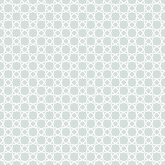 Seamless vector light blue and white ornament. Modern geometric pattern with repeating elements