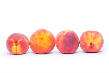 peaches isolated on a white background