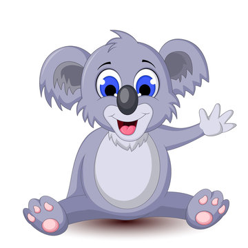 funny koala cartoon for you design