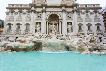 Fototapeta na wymiar The Trevi Fountain (Fontana di Trevi) - Rome, Italy
