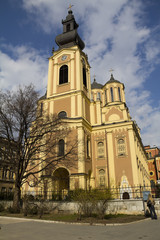 Fototapeta na wymiar Orthodox church in Sarajevo, Bosnia and Herzegovina
