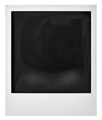 Photo frame polaroid isolated on white