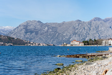 Kotor adriatic sea beach summer day