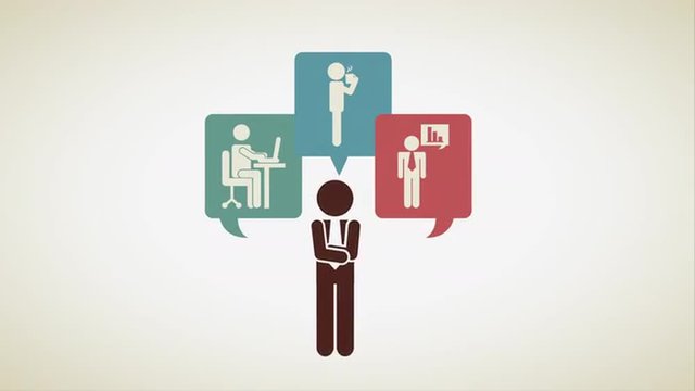Businesspeople icon design Video Animation