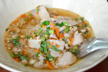 rice noodle with spicy soup