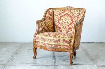 Royal classical style Armchair sofa couch in vintage room