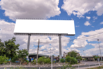 large Blank billboard ready for new advertisement