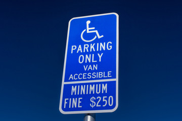 Handicapped Parking Only Sign