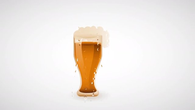 cold beer design, Video Animation 