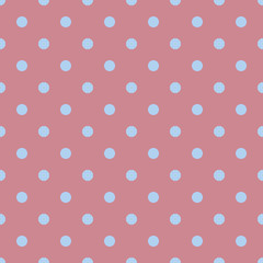 Seamless polka dot red pattern with circles