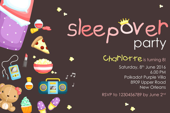 Sleepover Party Invitation