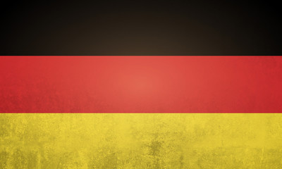 Flag of Germany, old  texture  vintage background