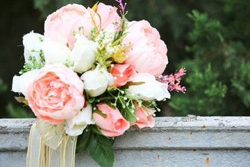 wedding bouquet, flowers, roses, beautiful bouquet