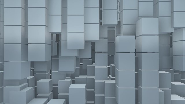 blocks and cubes abstract motion background