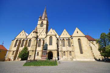 Fototapeta na wymiar Sibiu Lutheran Cathedral, Romania