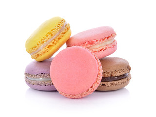 macaroon on white background