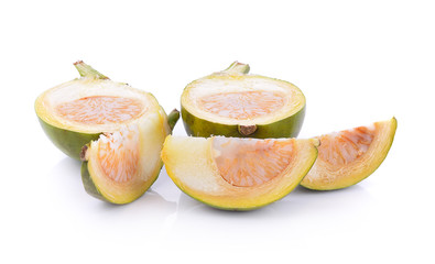 Areca nut on white background