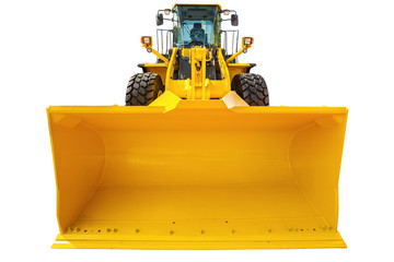 Fototapeta premium Loader excavator construction machinery equipment isolated with